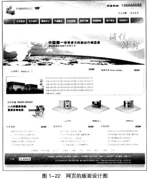 網(wǎng)頁版面設(shè)計圖